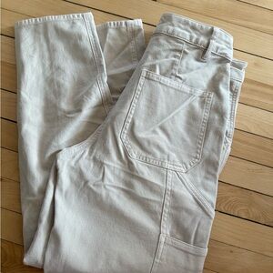 Women's Cream Ankle Pants